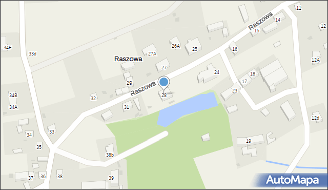 Raszowa, Raszowa, 28, mapa Raszowa