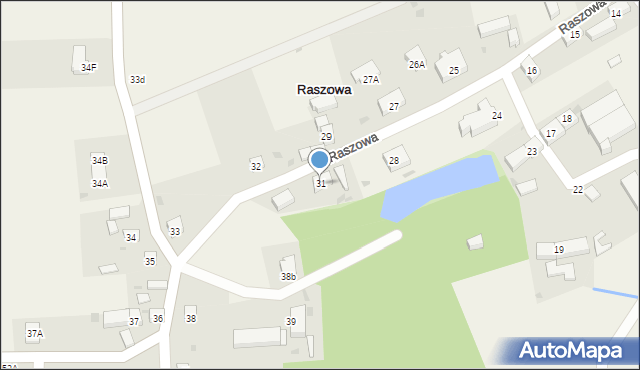 Raszowa, Raszowa, 31, mapa Raszowa