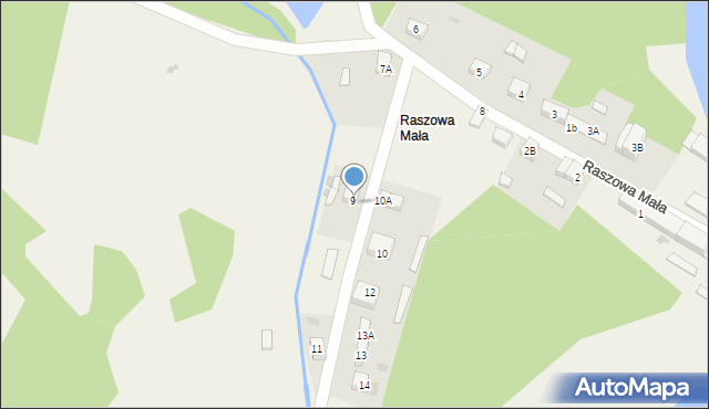 Raszowa Mała, Raszowa Mała, 9a, mapa Raszowa Mała