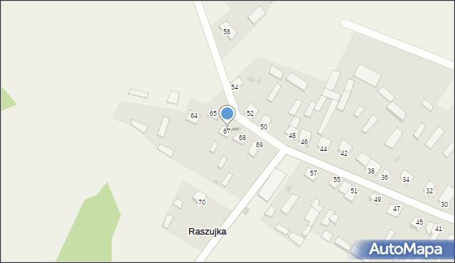 Raszujka, Raszujka, 67, mapa Raszujka