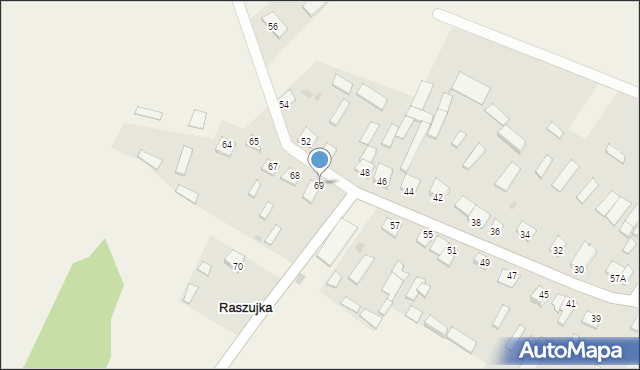 Raszujka, Raszujka, 69, mapa Raszujka