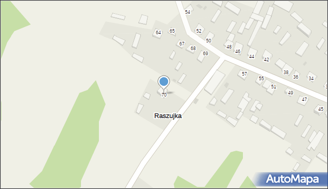 Raszujka, Raszujka, 70, mapa Raszujka