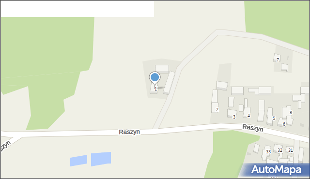 Raszyn, Raszyn, 1, mapa Raszyn