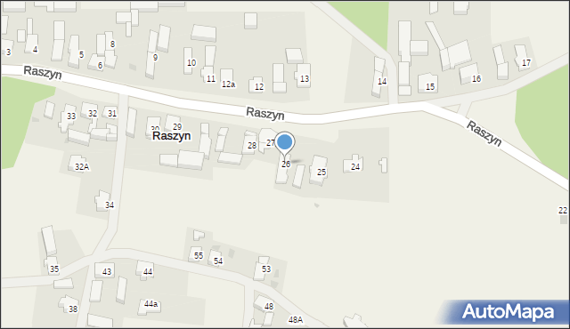 Raszyn, Raszyn, 26, mapa Raszyn