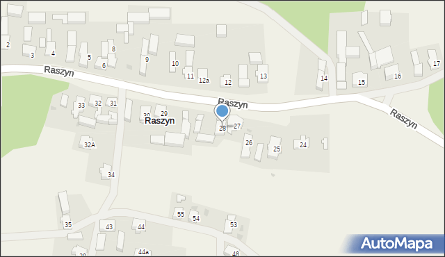 Raszyn, Raszyn, 28, mapa Raszyn