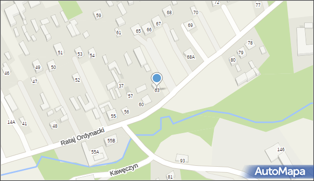 Rataj Ordynacki, Rataj Ordynacki, 63, mapa Rataj Ordynacki