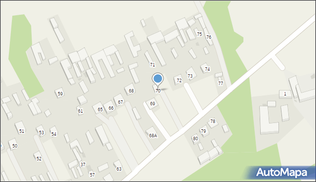 Rataj Ordynacki, Rataj Ordynacki, 70, mapa Rataj Ordynacki