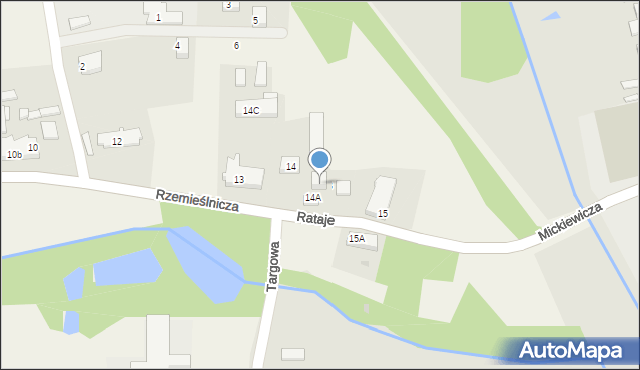 Rataje, Rataje, 14AB, mapa Rataje