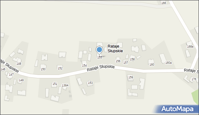 Rataje Słupskie, Rataje Słupskie, 155, mapa Rataje Słupskie