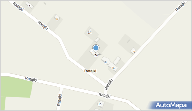 Ratajki, Ratajki, 7A, mapa Ratajki