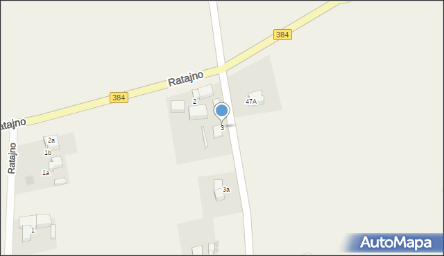 Ratajno, Ratajno, 3, mapa Ratajno