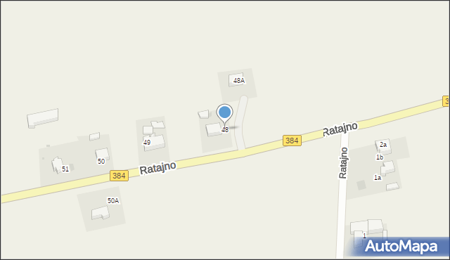 Ratajno, Ratajno, 48, mapa Ratajno