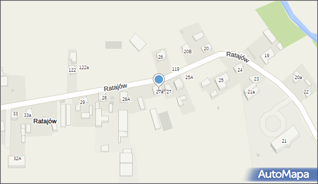 Ratajów, Ratajów, 27a, mapa Ratajów