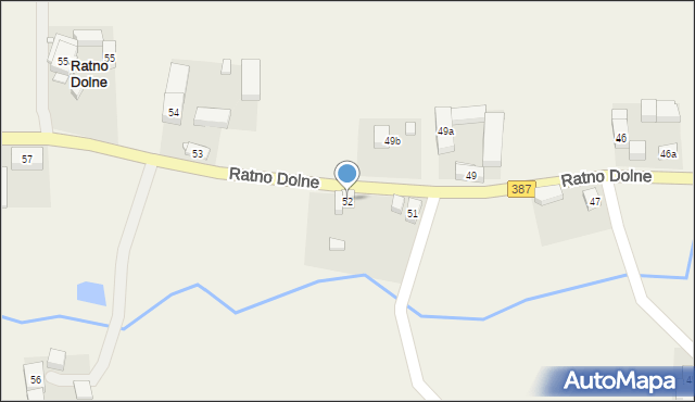 Ratno Dolne, Ratno Dolne, 52, mapa Ratno Dolne