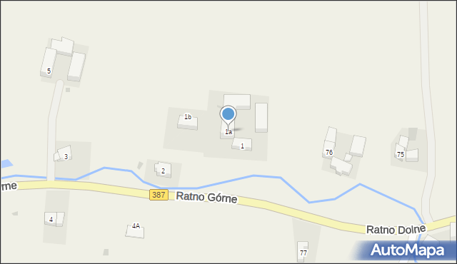 Ratno Górne, Ratno Górne, 1a, mapa Ratno Górne