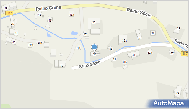 Ratno Górne, Ratno Górne, 36, mapa Ratno Górne