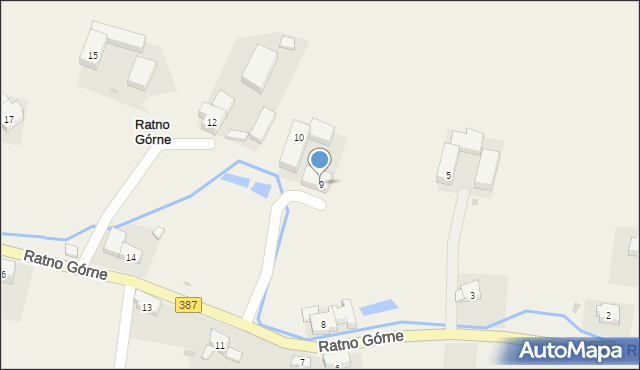 Ratno Górne, Ratno Górne, 9, mapa Ratno Górne