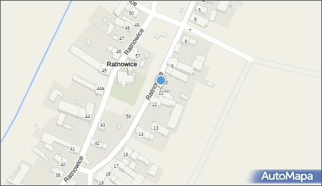 Ratnowice, Ratnowice, 11, mapa Ratnowice