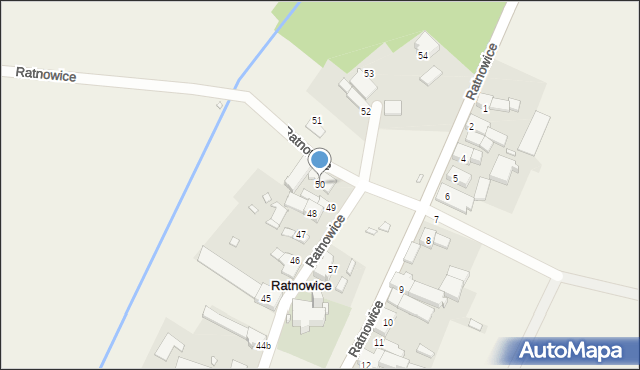 Ratnowice, Ratnowice, 50, mapa Ratnowice