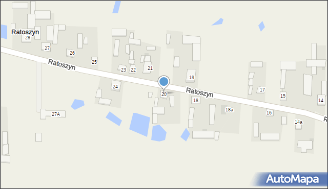 Ratoszyn, Ratoszyn, 20, mapa Ratoszyn