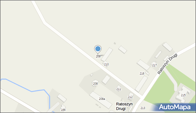 Ratoszyn Drugi, Ratoszyn Drugi, 209, mapa Ratoszyn Drugi