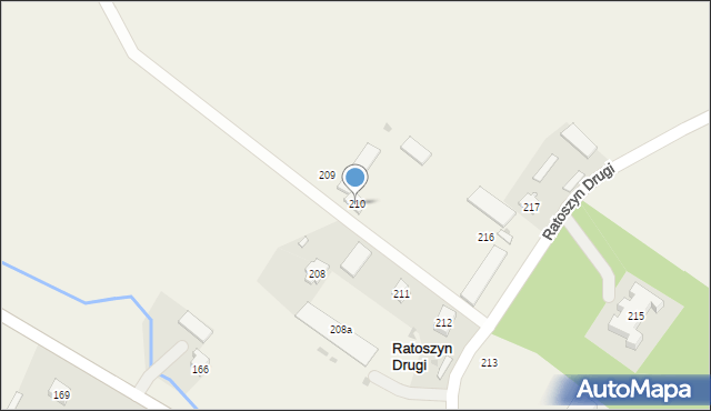 Ratoszyn Drugi, Ratoszyn Drugi, 210, mapa Ratoszyn Drugi