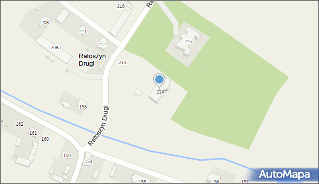 Ratoszyn Drugi, Ratoszyn Drugi, 214, mapa Ratoszyn Drugi