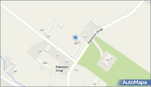 Ratoszyn Drugi, Ratoszyn Drugi, 216, mapa Ratoszyn Drugi