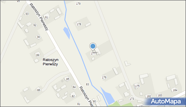 Ratoszyn Pierwszy, Ratoszyn Pierwszy, 177, mapa Ratoszyn Pierwszy