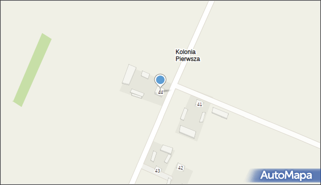 Ratoszyn Pierwszy, Ratoszyn Pierwszy, 44, mapa Ratoszyn Pierwszy