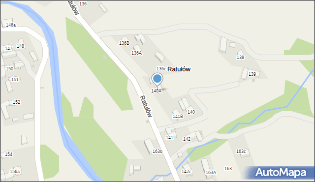 Ratułów, Ratułów, 141A, mapa Ratułów