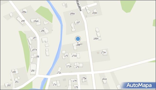 Ratułów, Ratułów, 168, mapa Ratułów