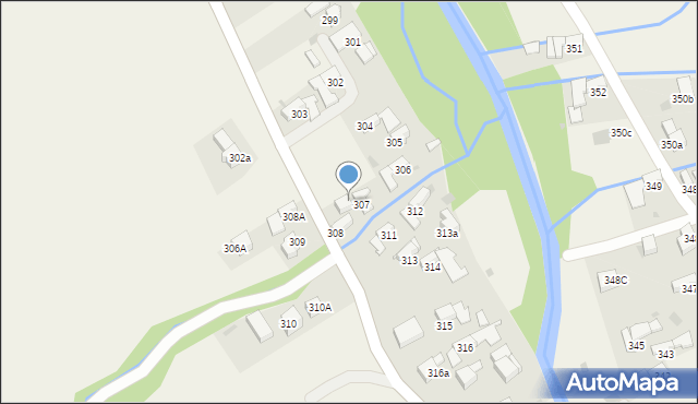 Ratułów, Ratułów, 307A, mapa Ratułów