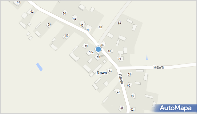Rawa, Rawa, 53, mapa Rawa