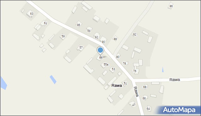 Rawa, Rawa, 55, mapa Rawa