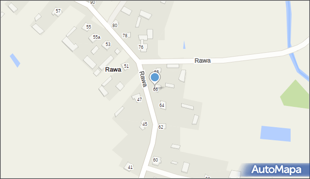 Rawa, Rawa, 66, mapa Rawa