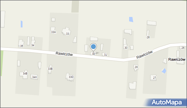 Rawiczów, Rawiczów, 32, mapa Rawiczów