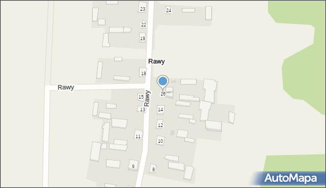 Rawy, Rawy, 16, mapa Rawy