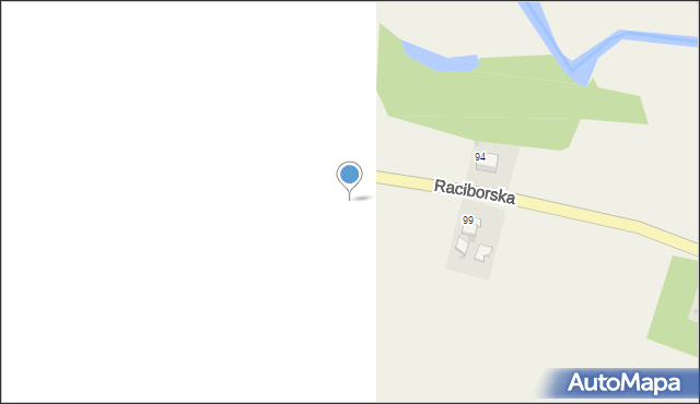 Ruda Kozielska, Raciborska, 101, mapa Ruda Kozielska