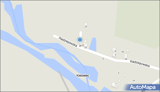 Rybnik, Radziejowska, 18, mapa Rybnika