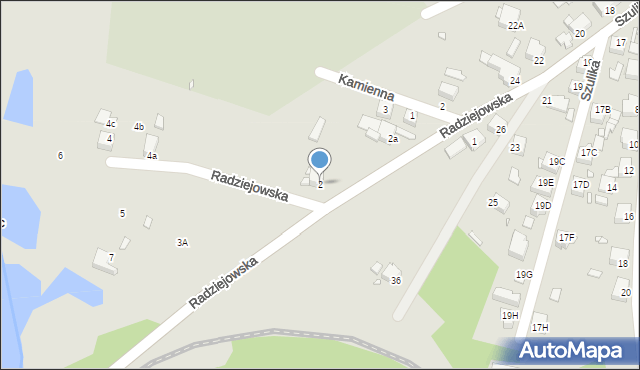 Rybnik, Radziejowska, 2, mapa Rybnika