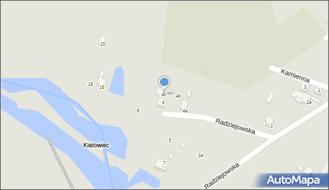 Rybnik, Radziejowska, 4c, mapa Rybnika