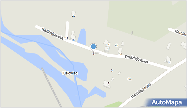 Rybnik, Radziejowska, 6, mapa Rybnika