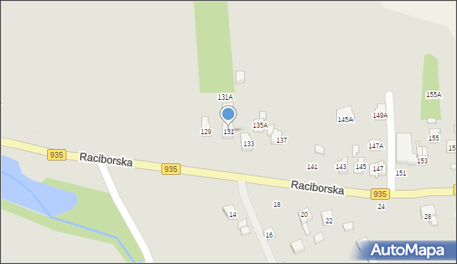 Rydułtowy, Raciborska, 131, mapa Rydułtowy