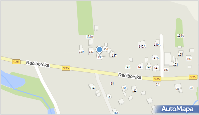 Rydułtowy, Raciborska, 133, mapa Rydułtowy