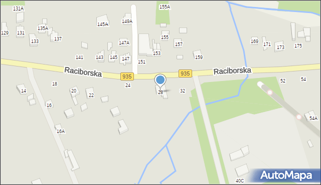 Rydułtowy, Raciborska, 28, mapa Rydułtowy