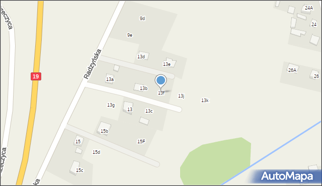 Rzeczyca, Radzyńska, 13f, mapa Rzeczyca