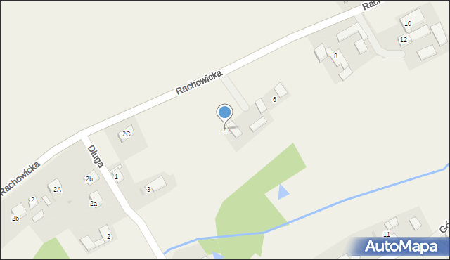 Sierakowice, Rachowicka, 4, mapa Sierakowice