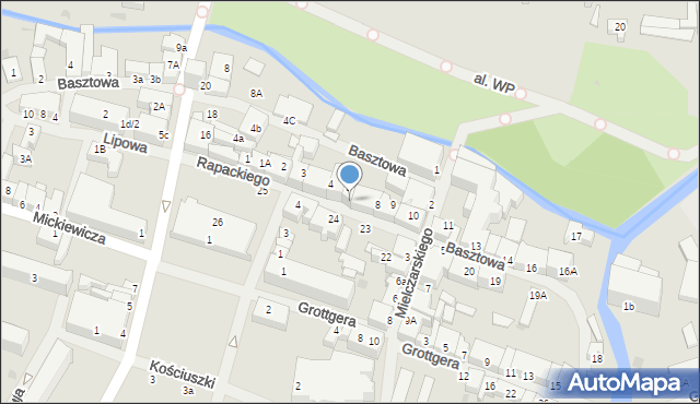 Sławno, Rapackiego Mariana, 7, mapa Sławno