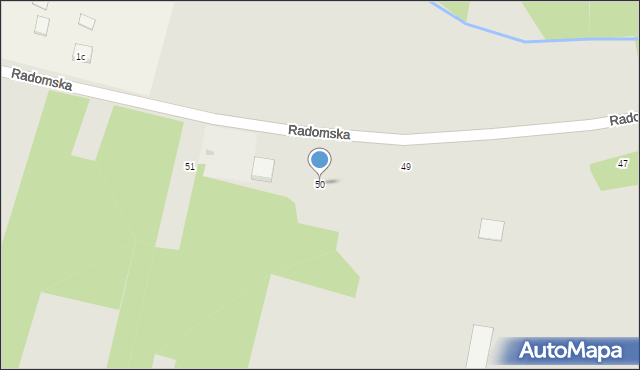 Solec nad Wisłą, Radomska, 50, mapa Solec nad Wisłą